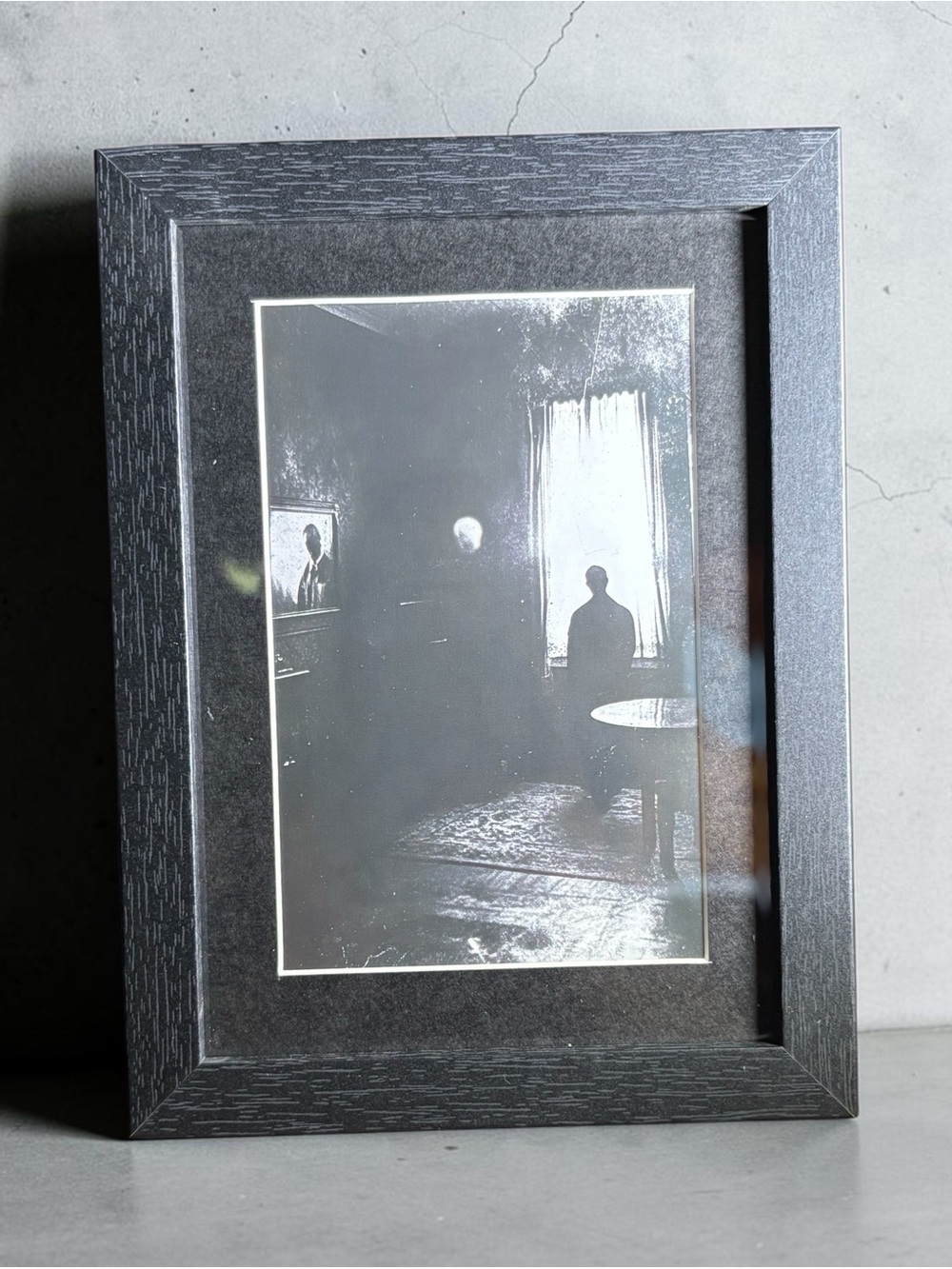 Gothic Shadow Figure Haunted Room Framed Wall Art 5x7